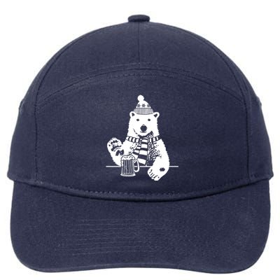 Polar Bear Beer 7-Panel Snapback Hat