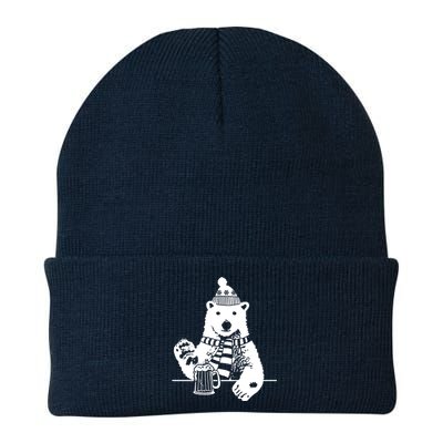 Polar Bear Beer Knit Cap Winter Beanie