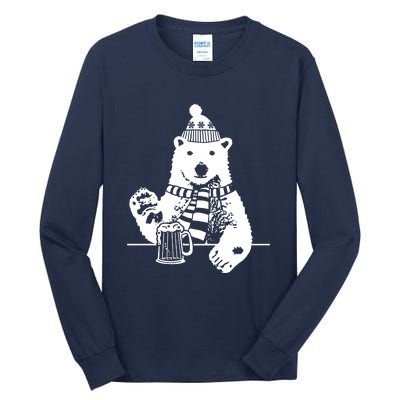 Polar Bear Beer Tall Long Sleeve T-Shirt