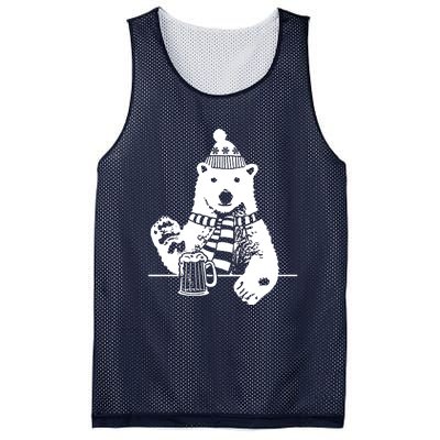 Polar Bear Beer Mesh Reversible Basketball Jersey Tank