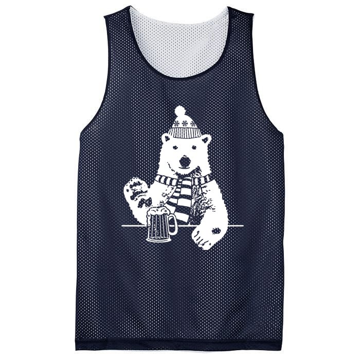 Polar Bear Beer Mesh Reversible Basketball Jersey Tank