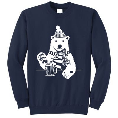 Polar Bear Beer Tall Sweatshirt