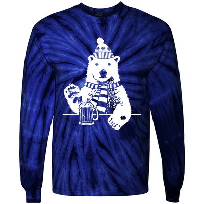 Polar Bear Beer Tie-Dye Long Sleeve Shirt