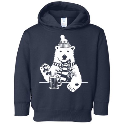 Polar Bear Beer Toddler Hoodie