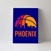 Phoenix Basketball BBall Vintage Retro Sunset Game Fan Canvas