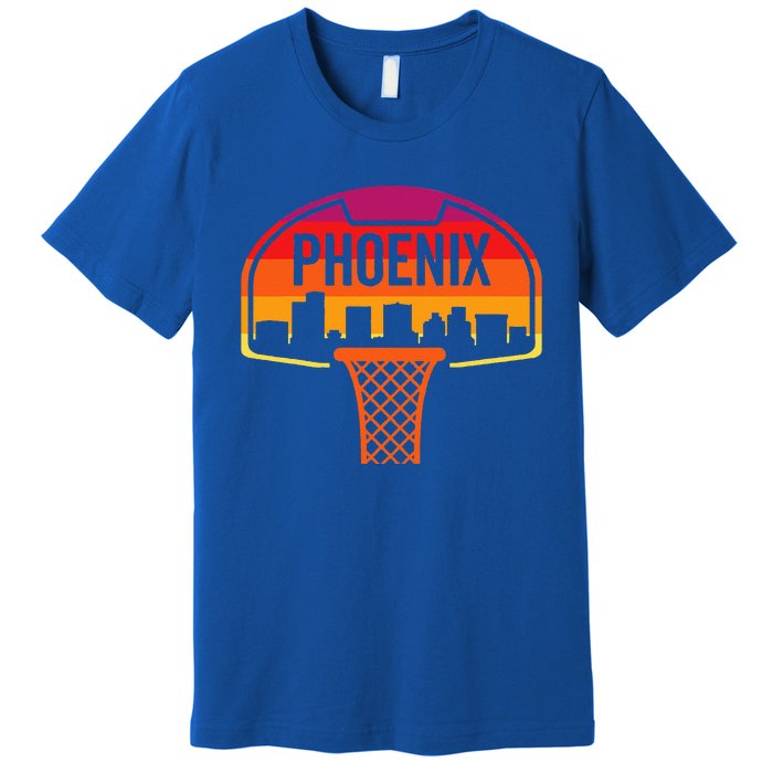 Phoenix Basketball BBall Vintage Retro Sunset Game Fan Premium T-Shirt