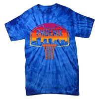 Phoenix Basketball BBall Vintage Retro Sunset Game Fan Tie-Dye T-Shirt