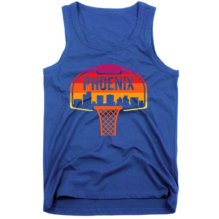 Phoenix Basketball BBall Vintage Retro Sunset Game Fan Tank Top