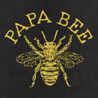 Papa Bee Beekeeper Funny FatherS Day Bee Lover Gift 7 Panel Mesh Trucker Snapback Hat