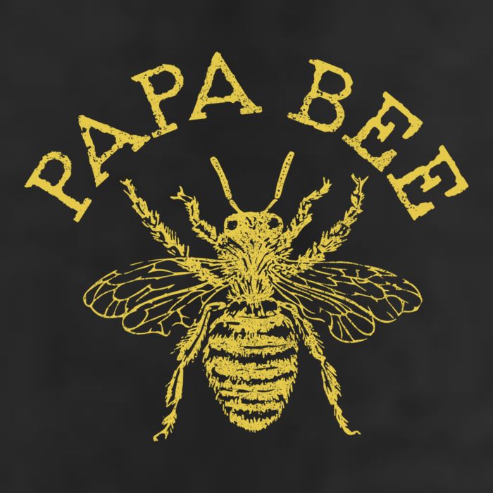 Papa Bee Beekeeper Funny FatherS Day Bee Lover Gift 7 Panel Mesh Trucker Snapback Hat