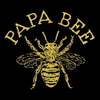 Papa Bee Beekeeper Funny FatherS Day Bee Lover Gift Flat Bill Trucker Hat
