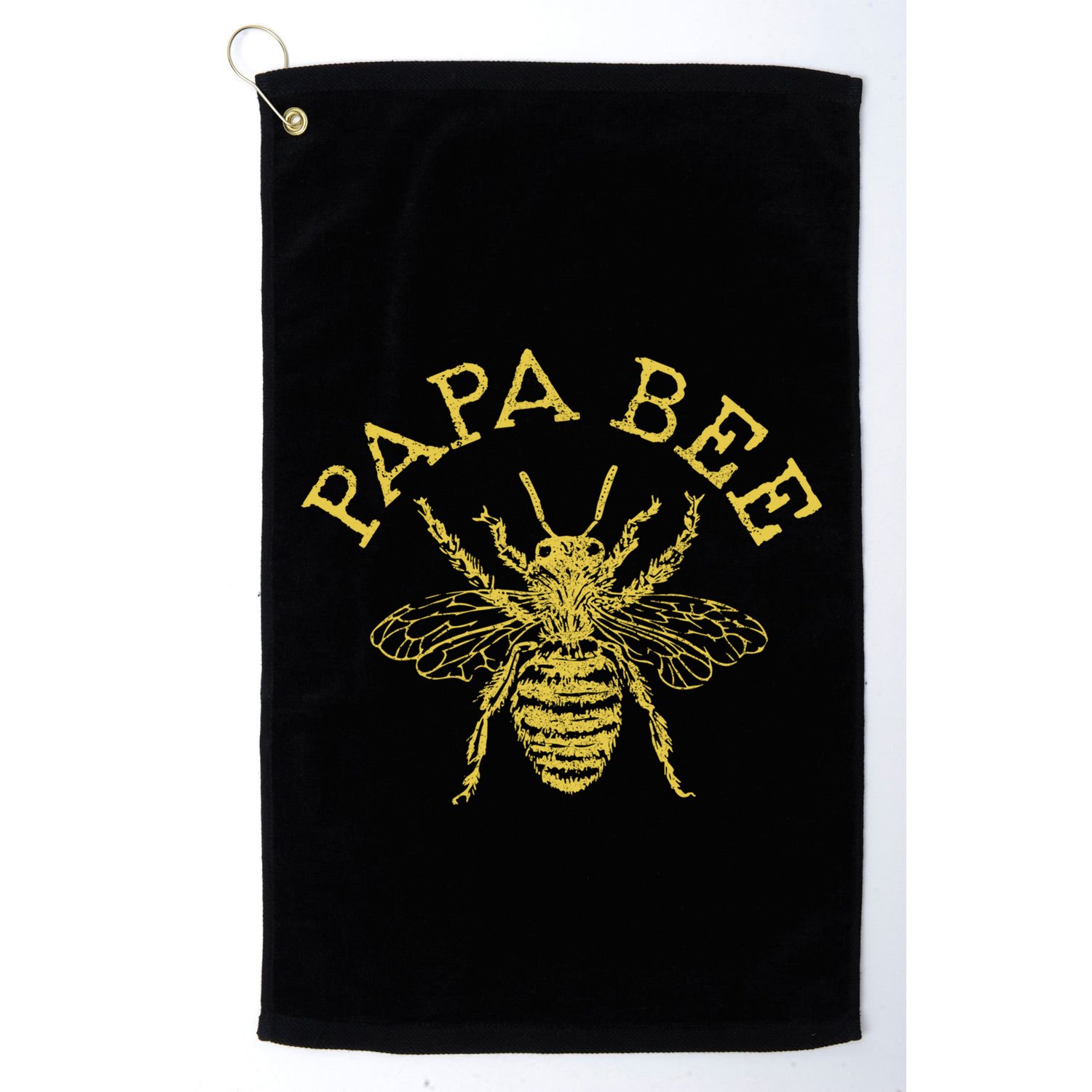 Papa Bee Beekeeper Funny FatherS Day Bee Lover Gift Golf Towel