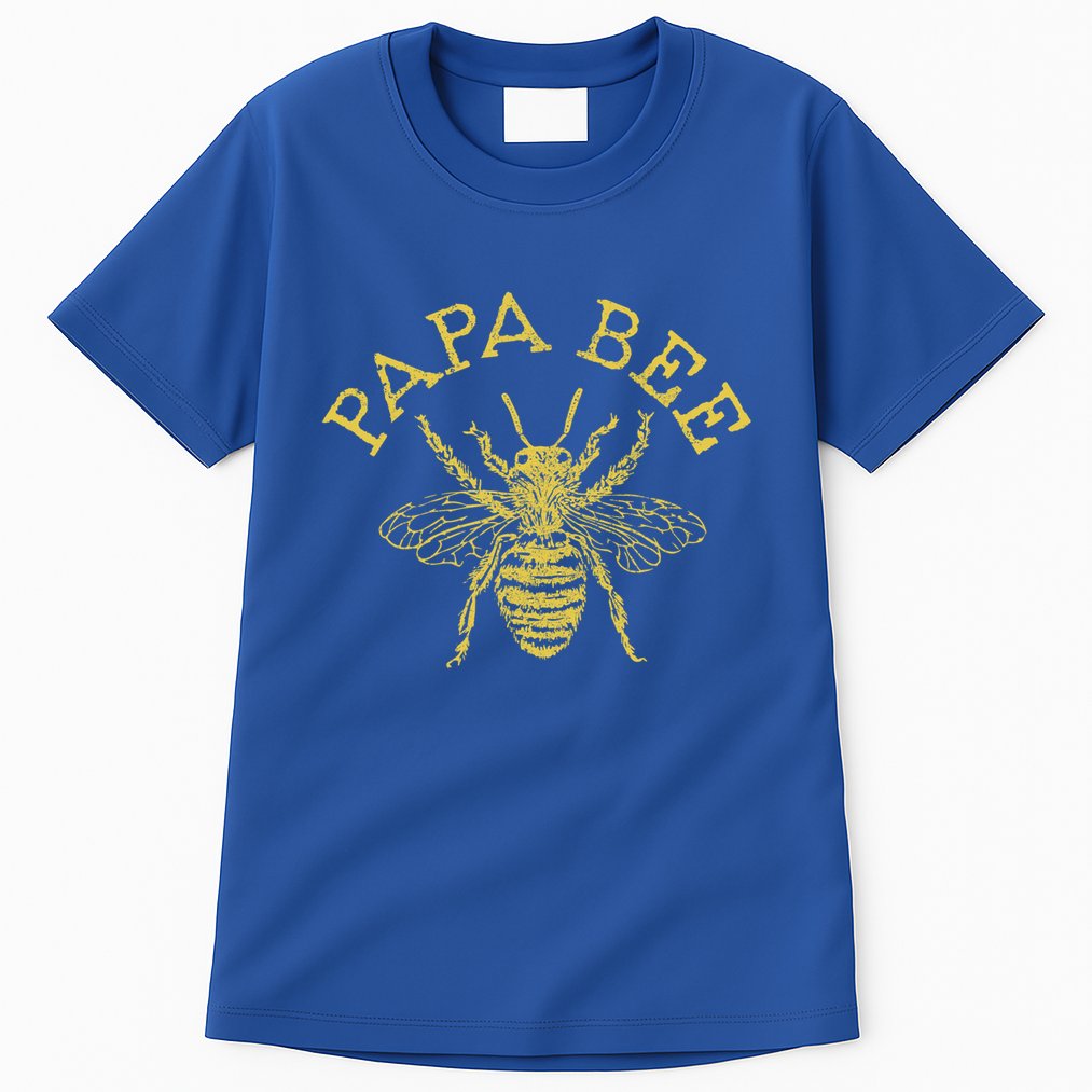 Papa Bee Beekeeper Funny FatherS Day Bee Lover Gift Tall T-Shirt