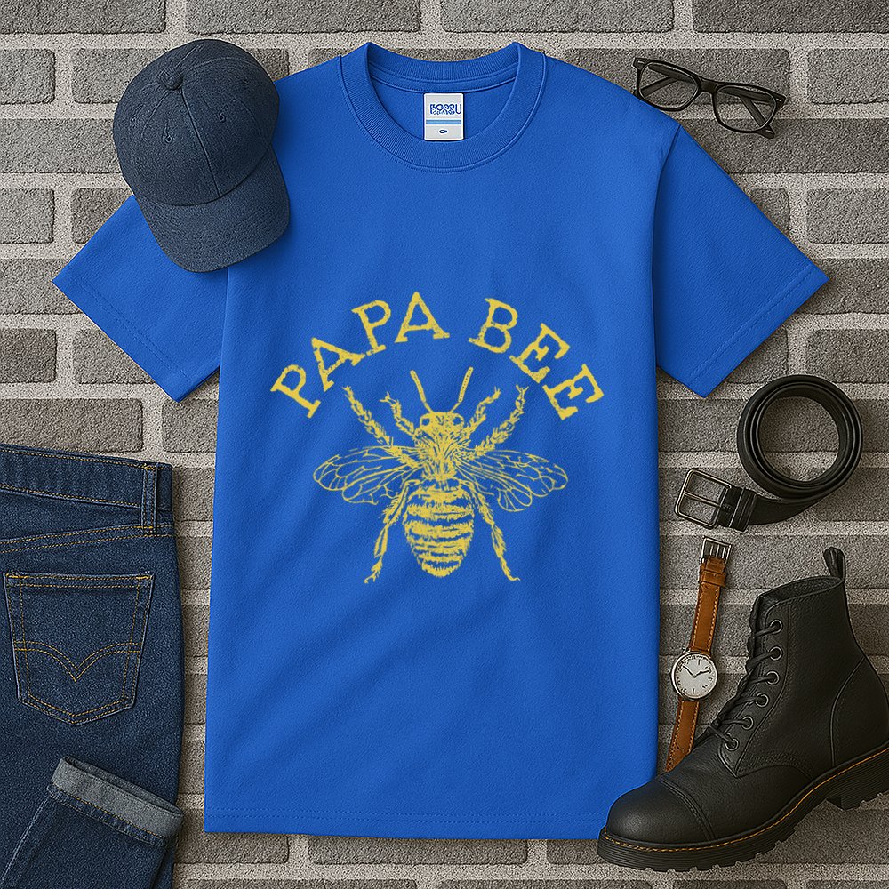 Papa Bee Beekeeper Funny FatherS Day Bee Lover Gift Tall T-Shirt