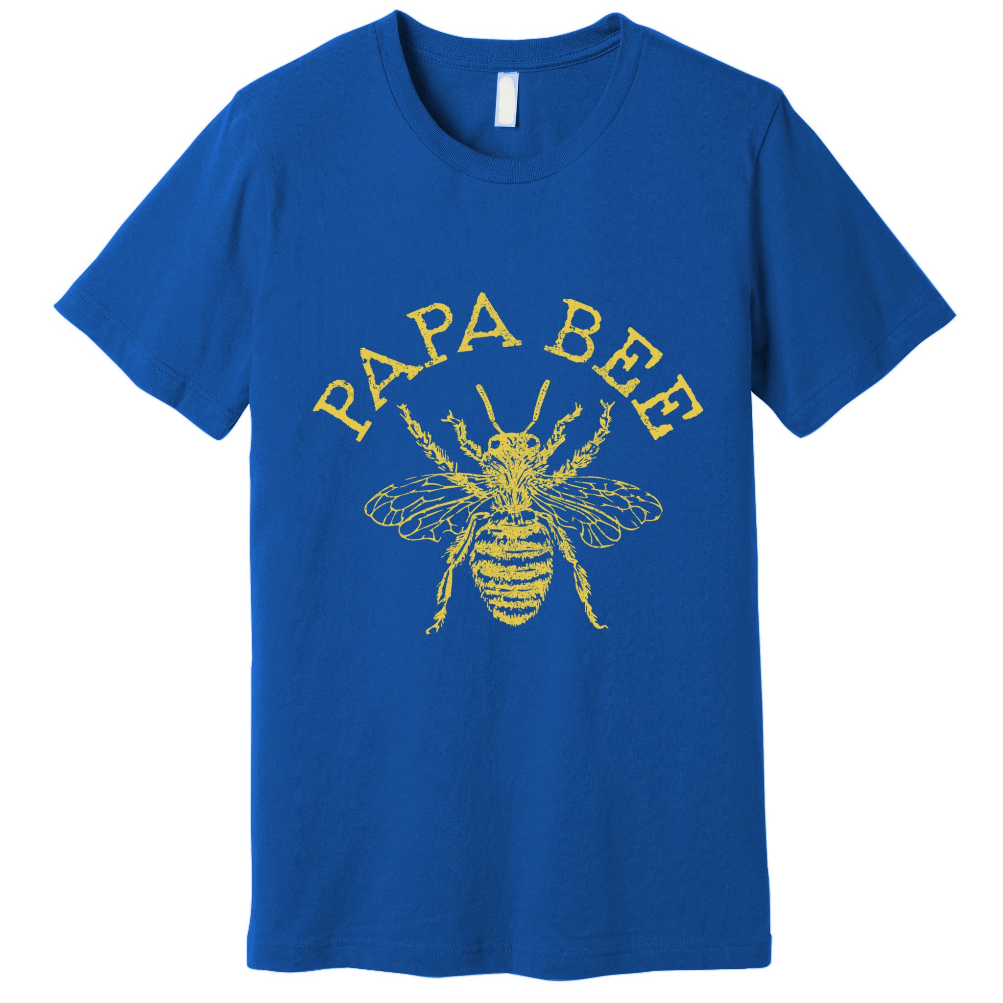 Papa Bee Beekeeper Funny FatherS Day Bee Lover Gift Premium T-Shirt
