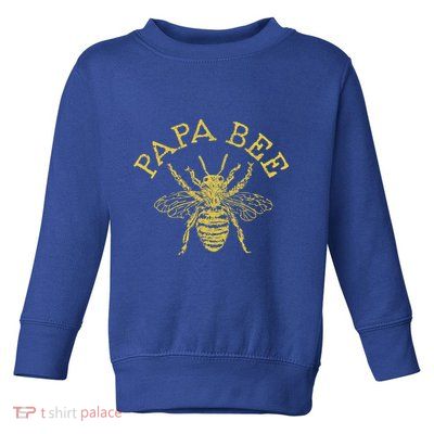 Papa Bee Beekeeper Funny FatherS Day Bee Lover Gift Toddler Sweatshirt