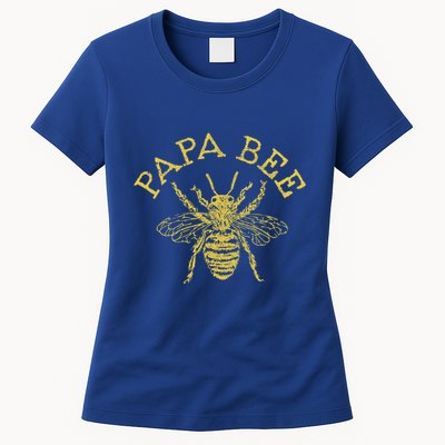 Papa Bee Beekeeper Funny FatherS Day Bee Lover Gift Womens T-Shirt