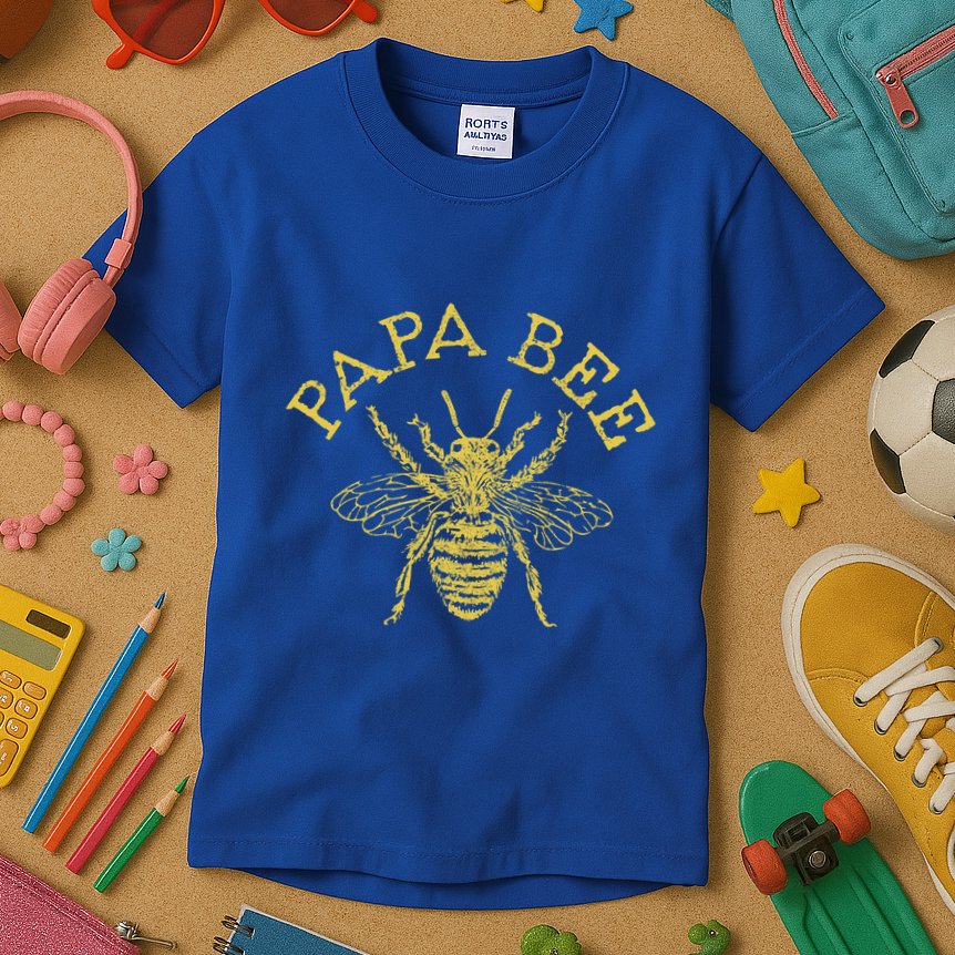 Papa Bee Beekeeper Funny FatherS Day Bee Lover Gift Kids T-Shirt