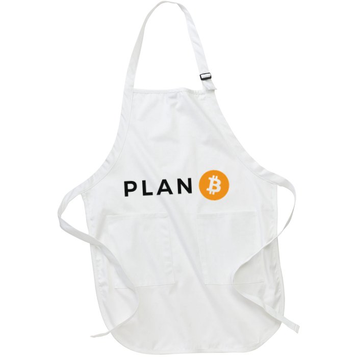 Plan B Bitcoin Cryptocurrency Trade Btc Hodl Blockchain Full-Length Apron With Pockets