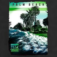Palm Beach Break The Waves Garment-Dyed Fleece Hoodie