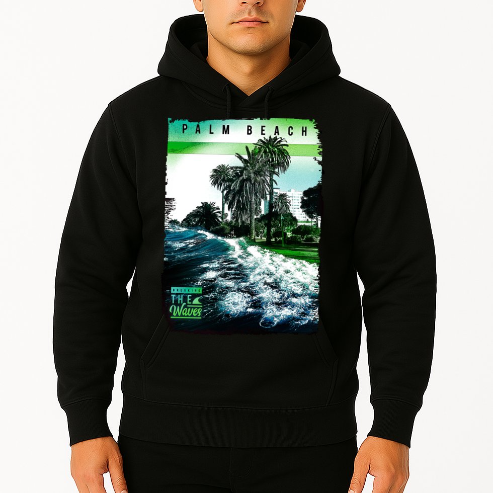 Palm Beach Break The Waves Hoodie