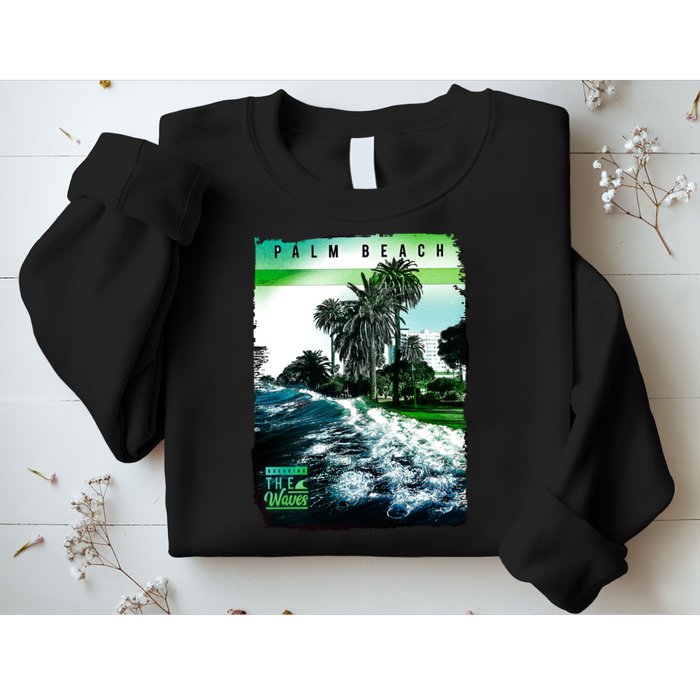 Palm Beach Break The Waves Sweatshirt