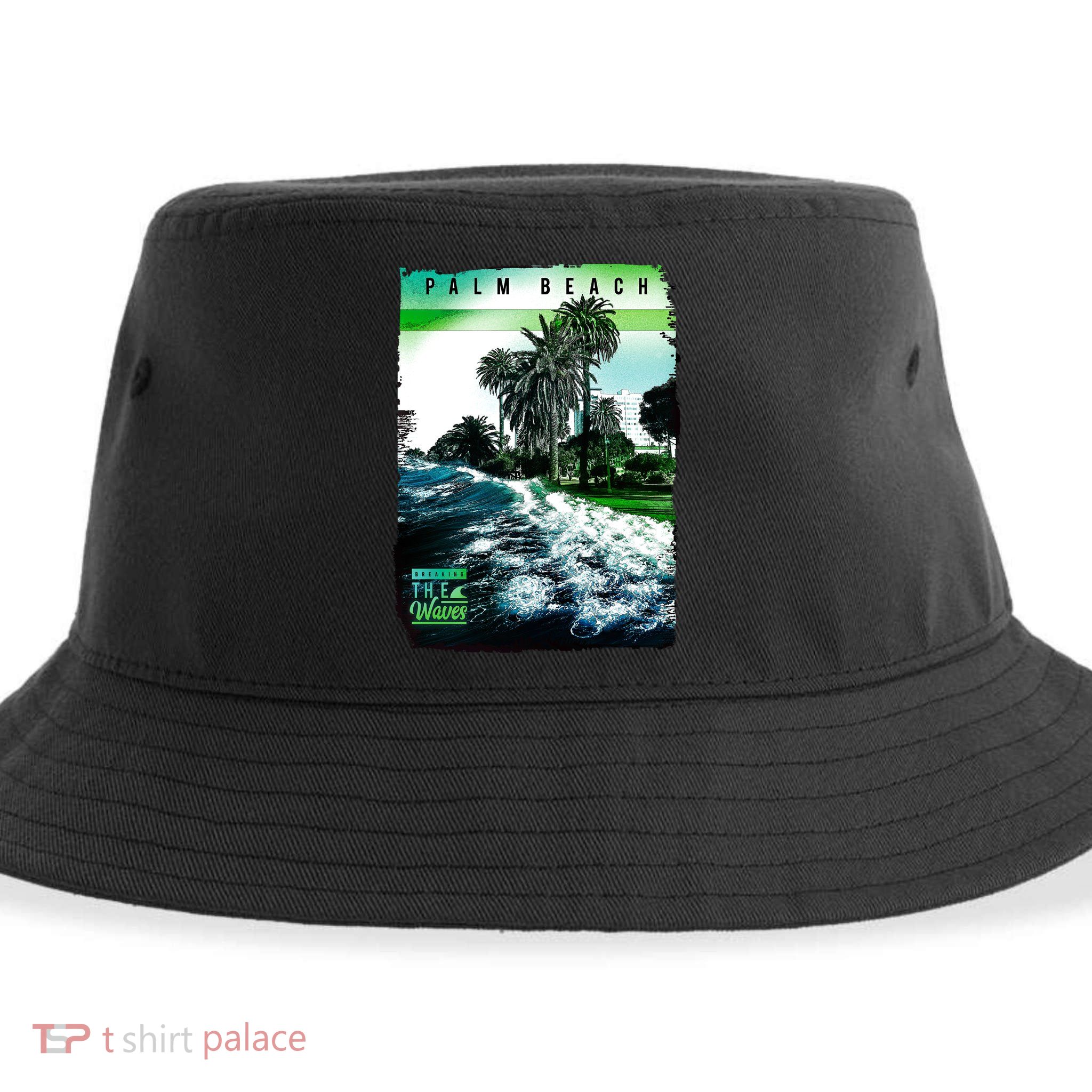 Palm Beach Break The Waves Sustainable Bucket Hat