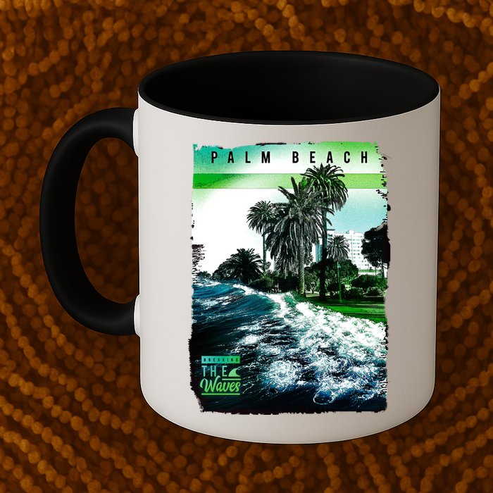 Palm Beach Break The Waves Mug