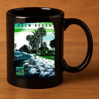 Palm Beach Break The Waves 11oz C Handle Ceramic Mug