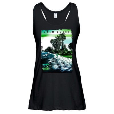Palm Beach Break The Waves Ladies Essential Flowy Tank
