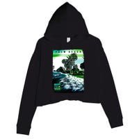 Palm Beach Break The Waves Crop Fleece Hoodie