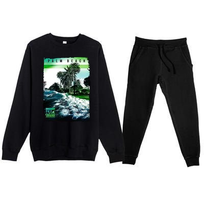 Palm Beach Break The Waves Premium Crewneck Sweatsuit Set