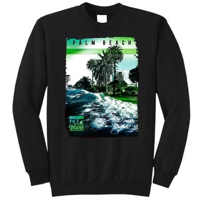 Palm Beach Break The Waves Tall Sweatshirt