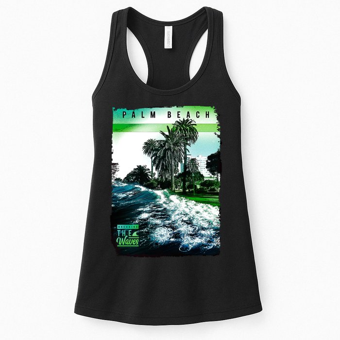 Palm Beach Break The Waves Womens Tank Top