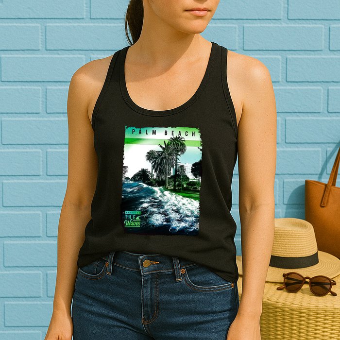 Palm Beach Break The Waves Womens Tank Top