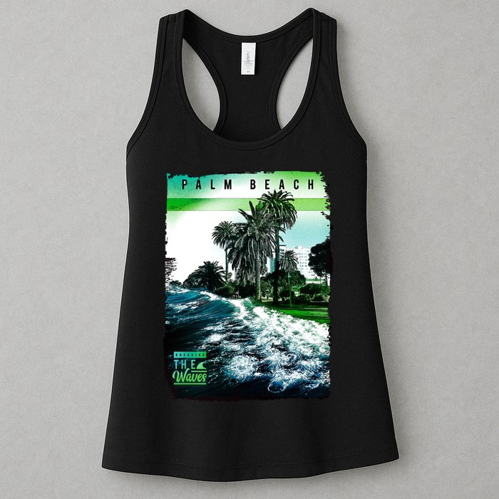 Palm Beach Break The Waves Womens Tank Top