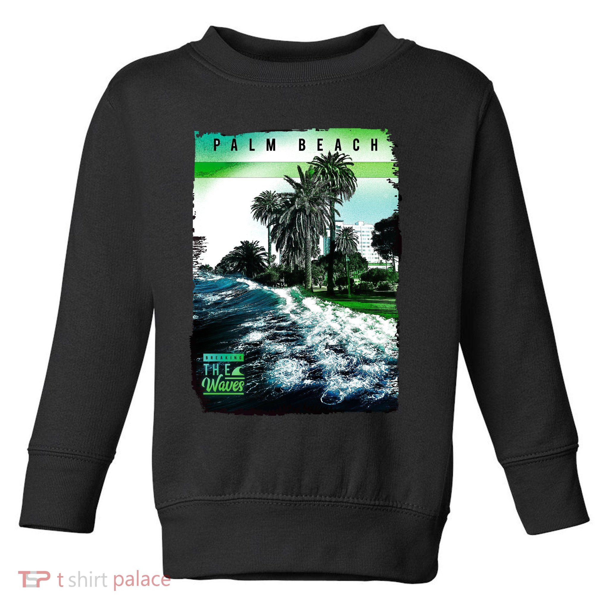 Palm Beach Break The Waves Toddler Sweatshirt