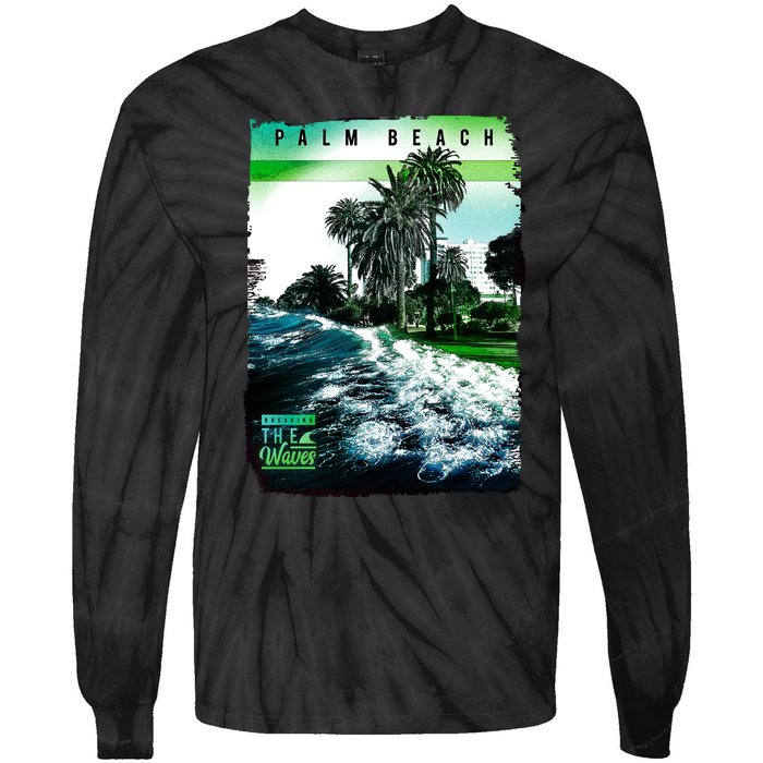 Palm Beach Break The Waves Tie-Dye Long Sleeve Shirt