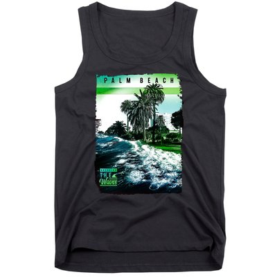 Palm Beach Break The Waves Tank Top