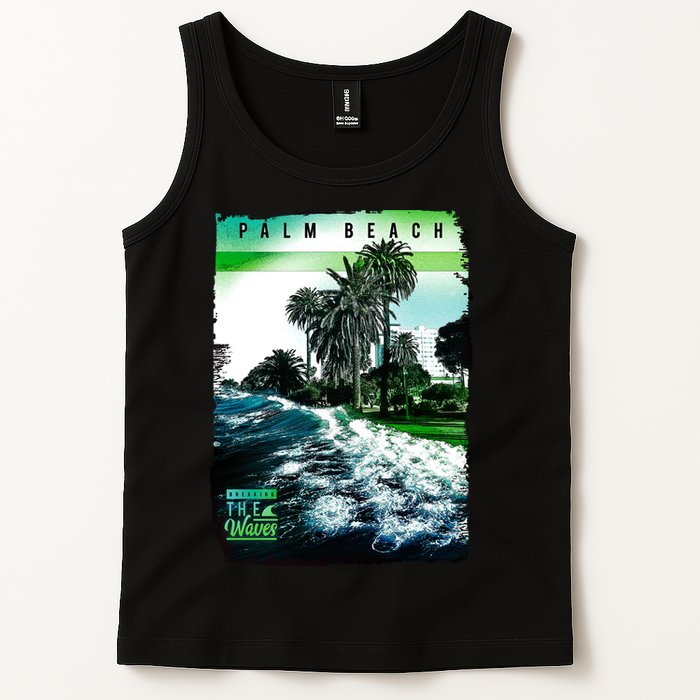 Palm Beach Break The Waves Tank Top