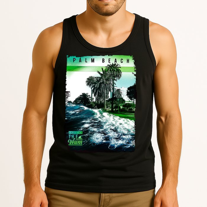 Palm Beach Break The Waves Tank Top