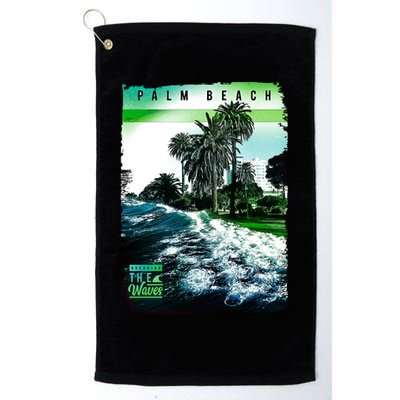 Palm Beach Break The Waves Golf Towel