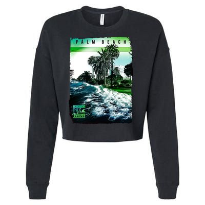 Palm Beach Break The Waves Cropped Pullover Crew