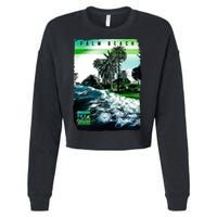 Palm Beach Break The Waves Cropped Pullover Crew