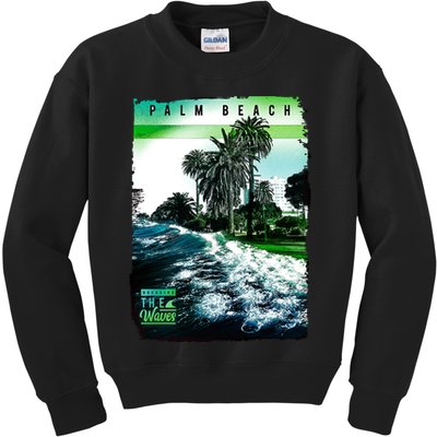 Palm Beach Break The Waves Kids Sweatshirt