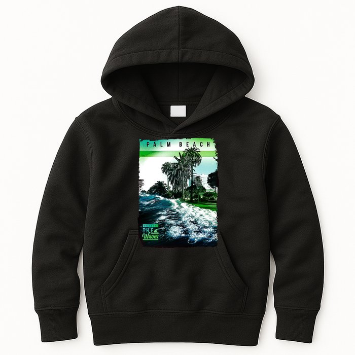 Palm Beach Break The Waves Kids Hoodie