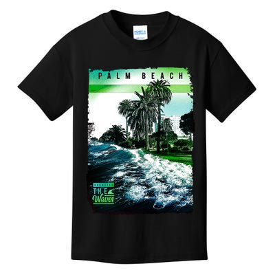 Palm Beach Break The Waves Kids T-Shirt
