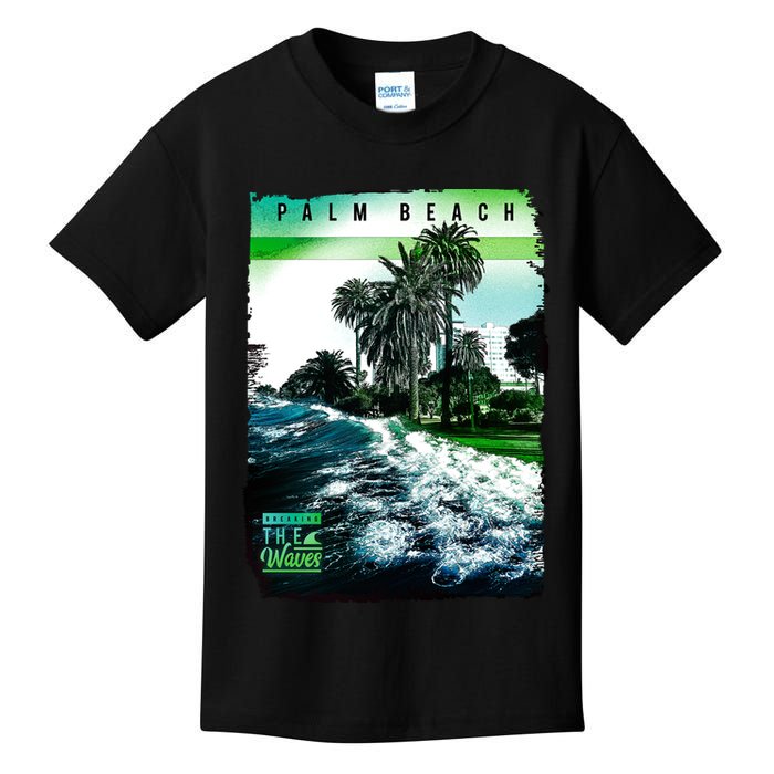 Palm Beach Break The Waves Kids T-Shirt
