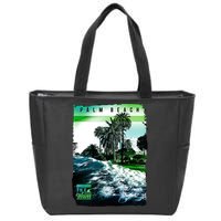 Palm Beach Break The Waves Zip Tote Bag