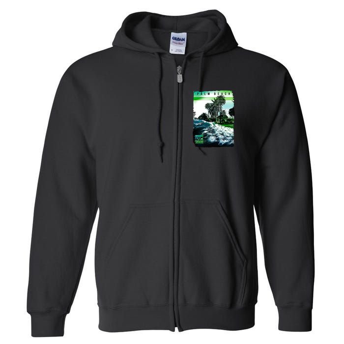 Palm Beach Break The Waves Full Zip Hoodie